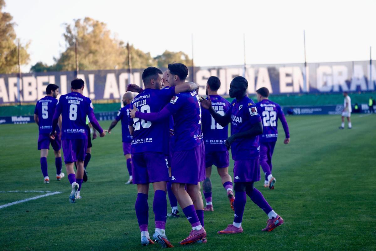 La victoria del Hércules frente al Marbella, en imágenes