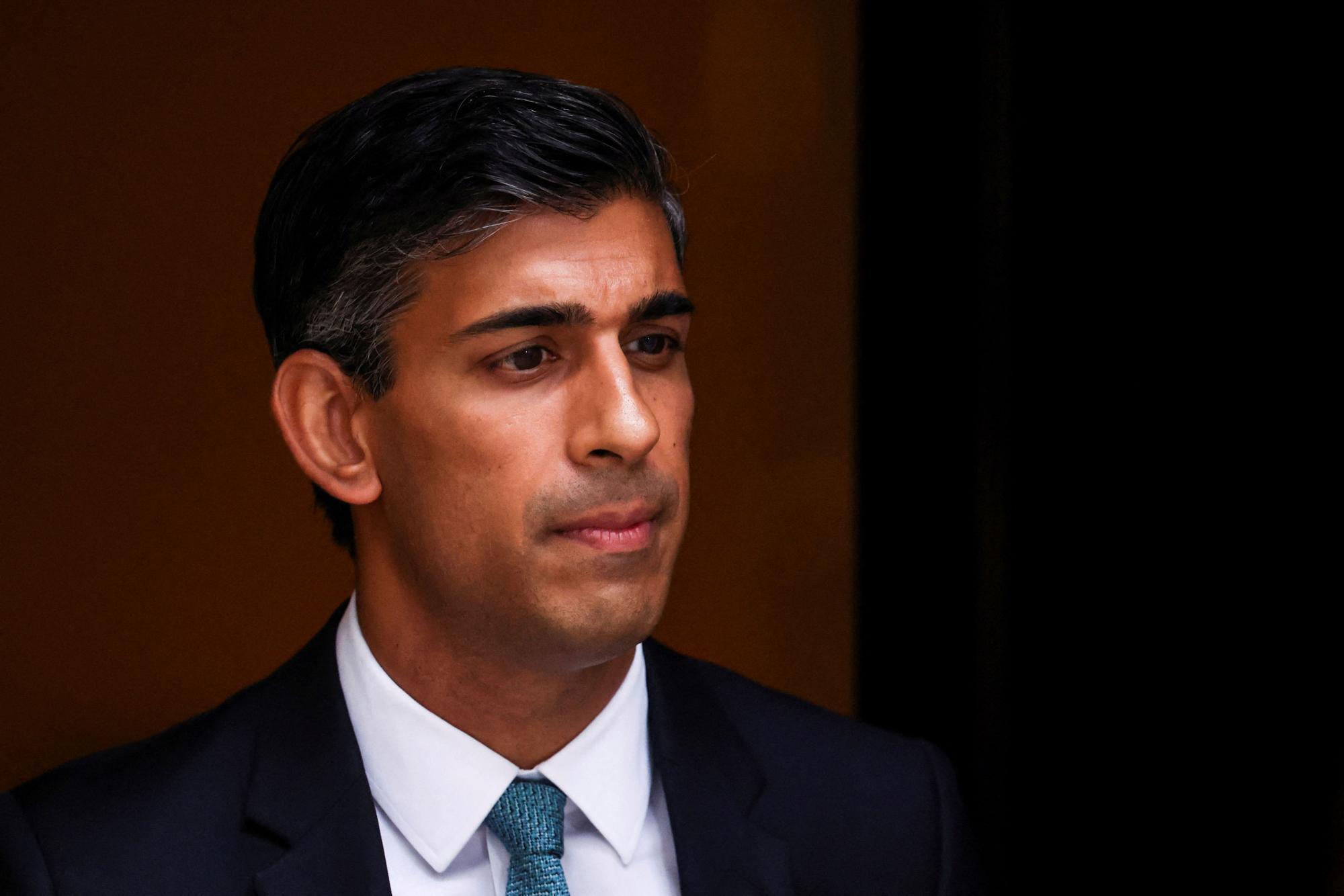 FILE PHOTO: Rishi Sunak at Downing Street