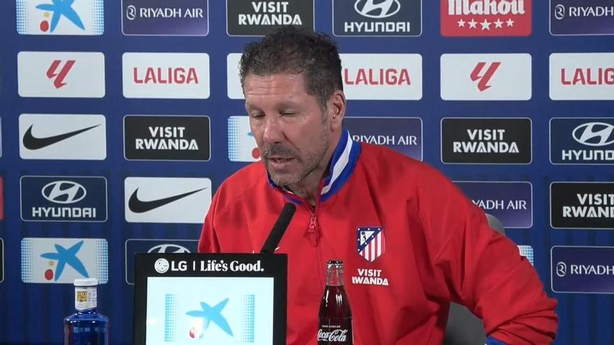Simeone: “Estamos hablando con Griezmann, no hay que meterle presión ni hablar de más”