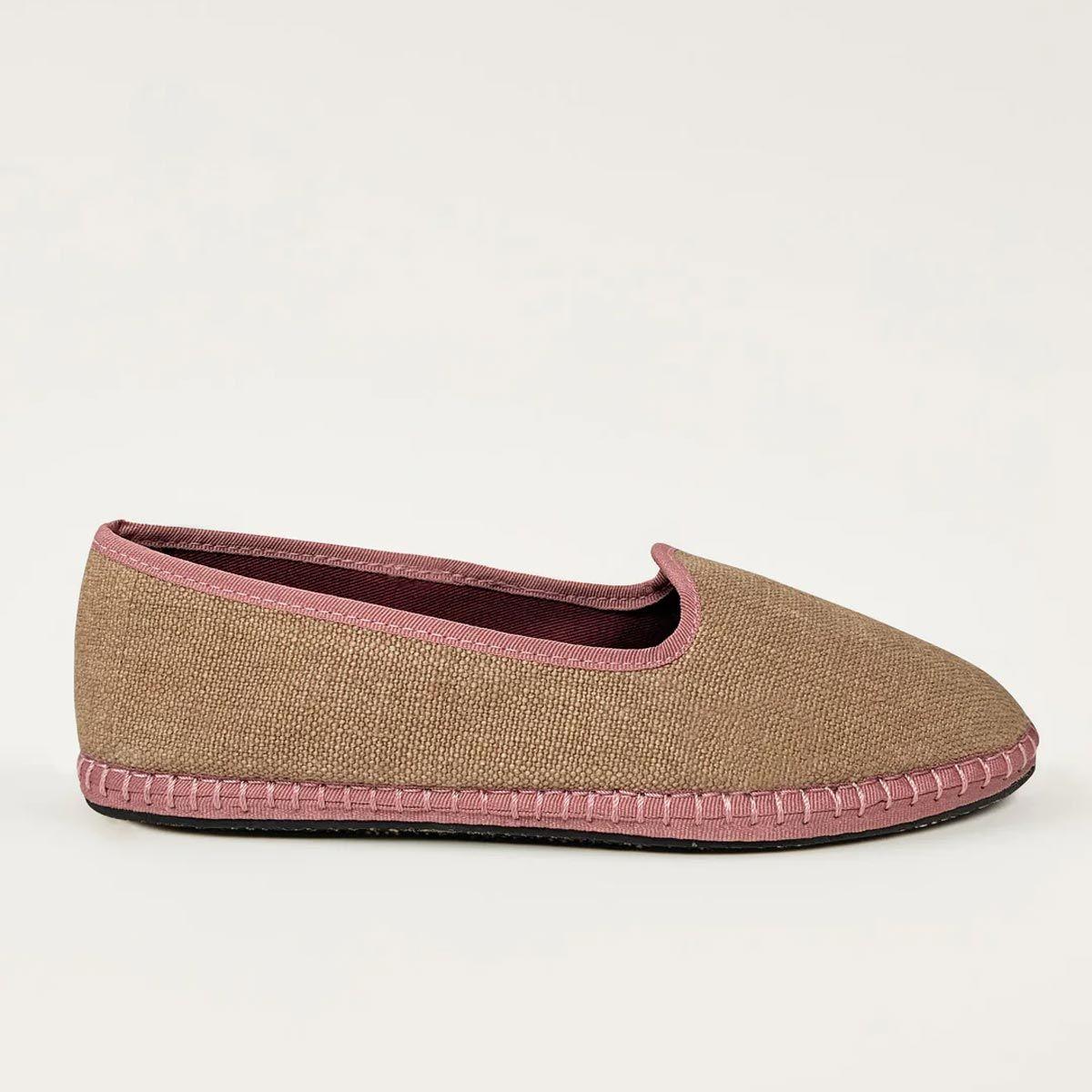 Slippers de lino bicolor, de Flabelus