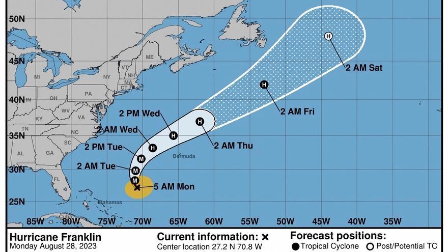 Franklin es el primer huracán de categoría mayor de 2023 en el Atlántico