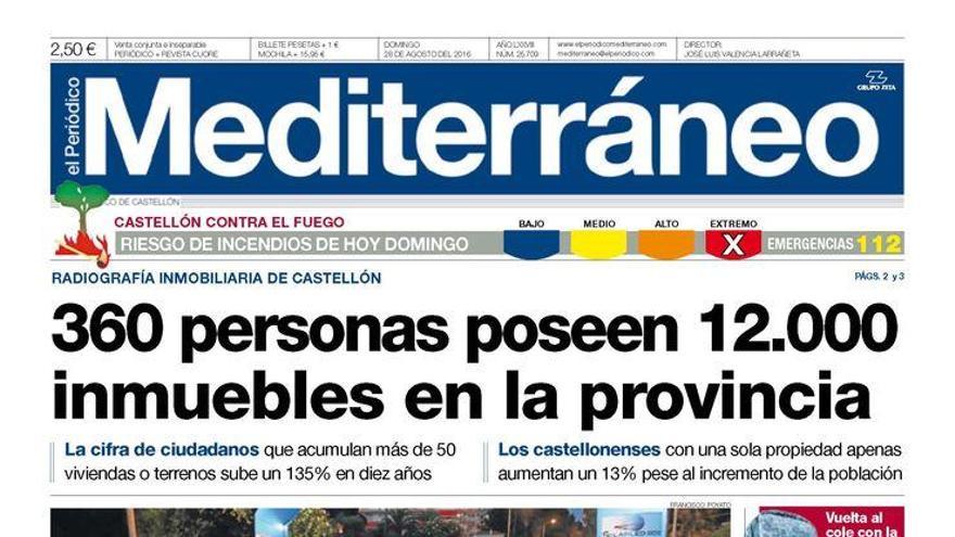 Hoy en Mediterráneo: 360 personas poseen 12.000 inmuebles en la provincia.