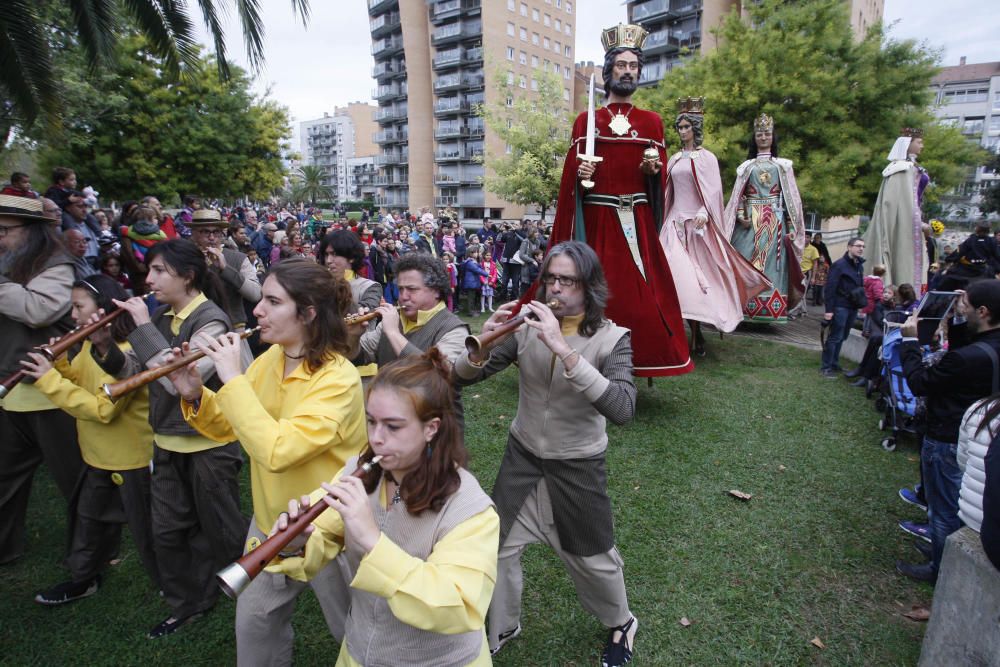 Plantada de gegants i cercavila a Girona