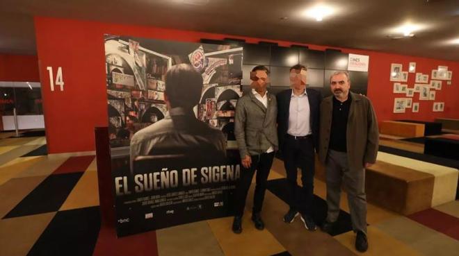 Xavier Atance, durante la presentación de El sueño de Sigena en los cines Aragonia.