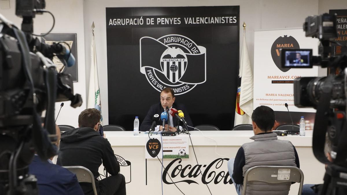 Miguel Zorío, durante la rueda de prensa de este miércole.