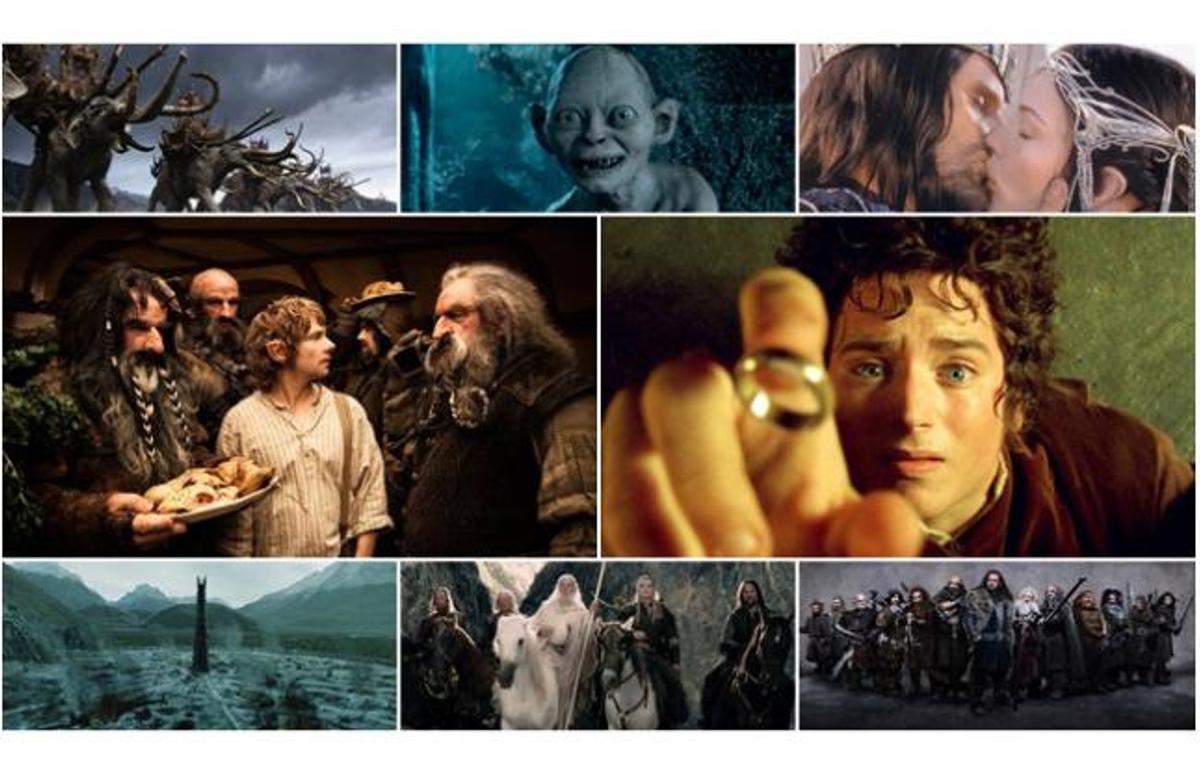 Imágenes de las películas de 'El señor de los anillos'.