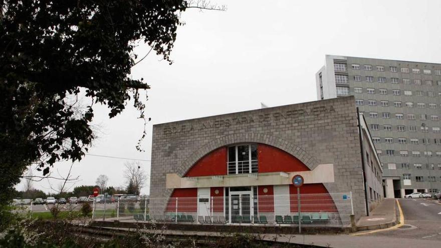 Las instalaciones de la Facultad de Enfermería, en Cabueñes.