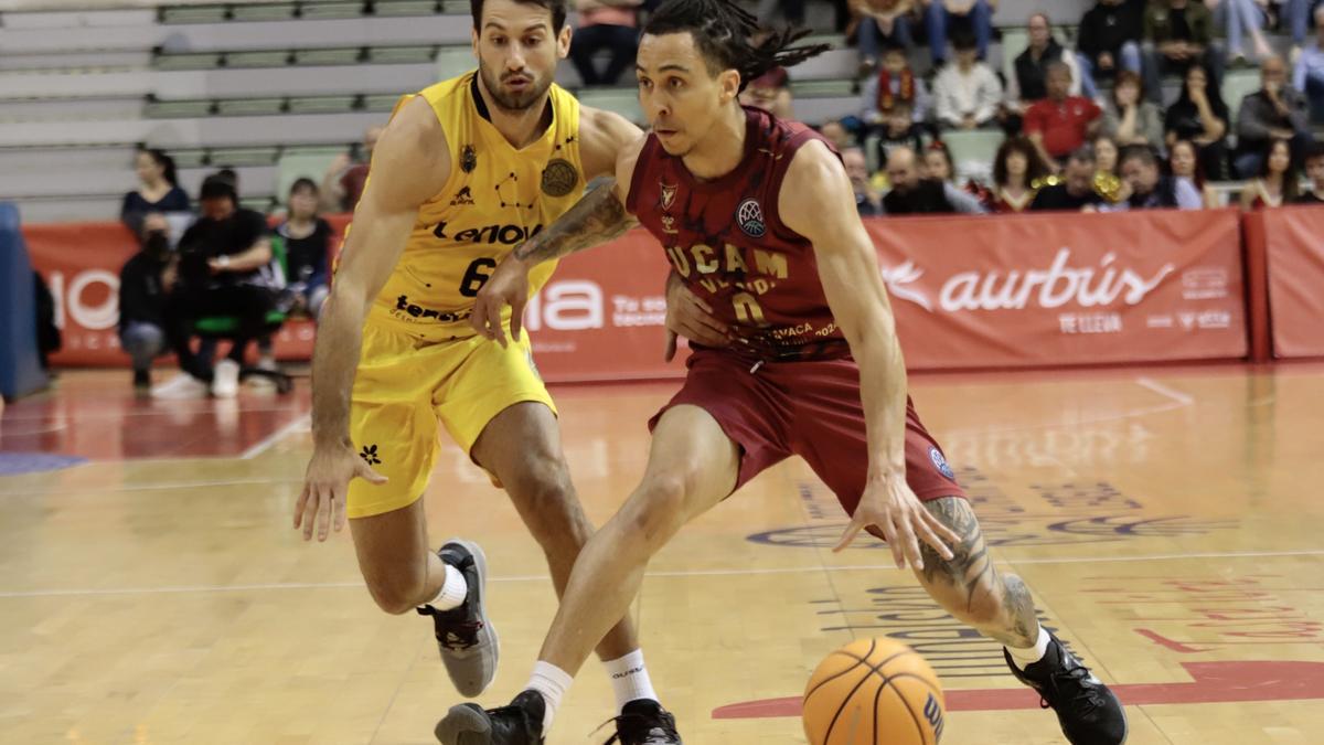 Travis Trice, en el partido del UCAM Murcia ante el Lenovo Tenerife