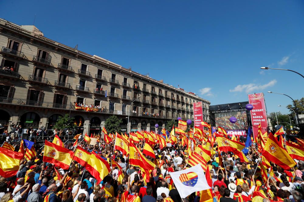 Manifestación en Barcelona por la unidad de España