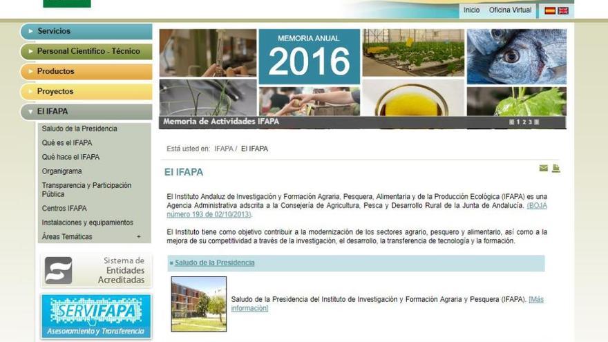 Acuerdo con el Instituto Andaluz de Investigación y Formación Agraria, Pesquera y Alimentaria