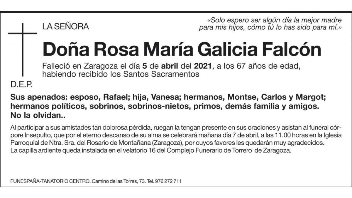 Rosa María Galicia Falcón