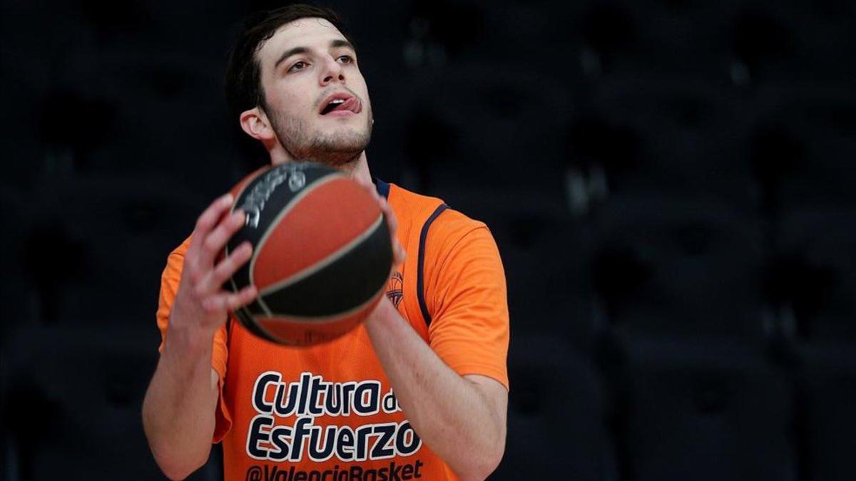 El base del Valencia Basket, Sergi García