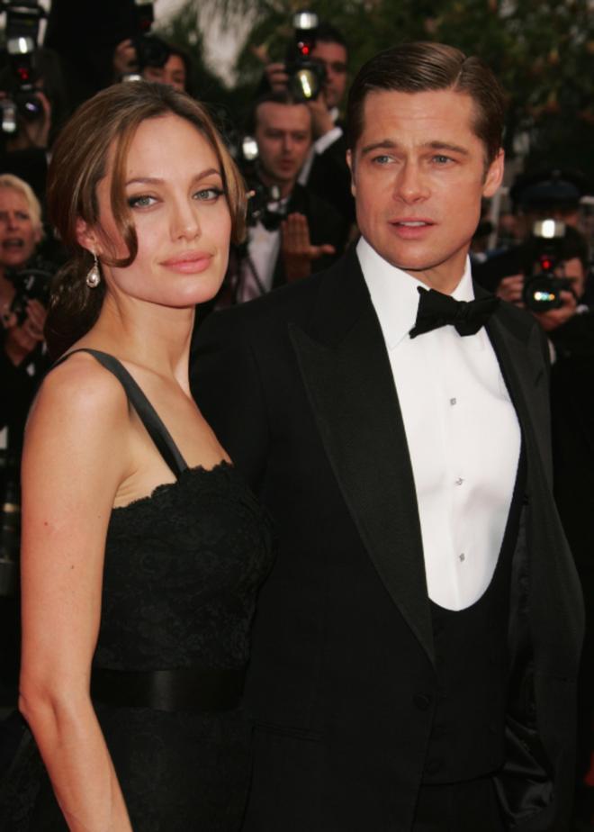 Los actores Brad Pitt y Angelina Jolie asisten al Festival Internacional de Cine de Cannes en 2007