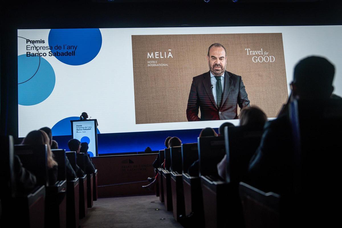 Gabriel Escarrer, presidente de Melià, interviene por videoconferencia como Empresario del Año 2024