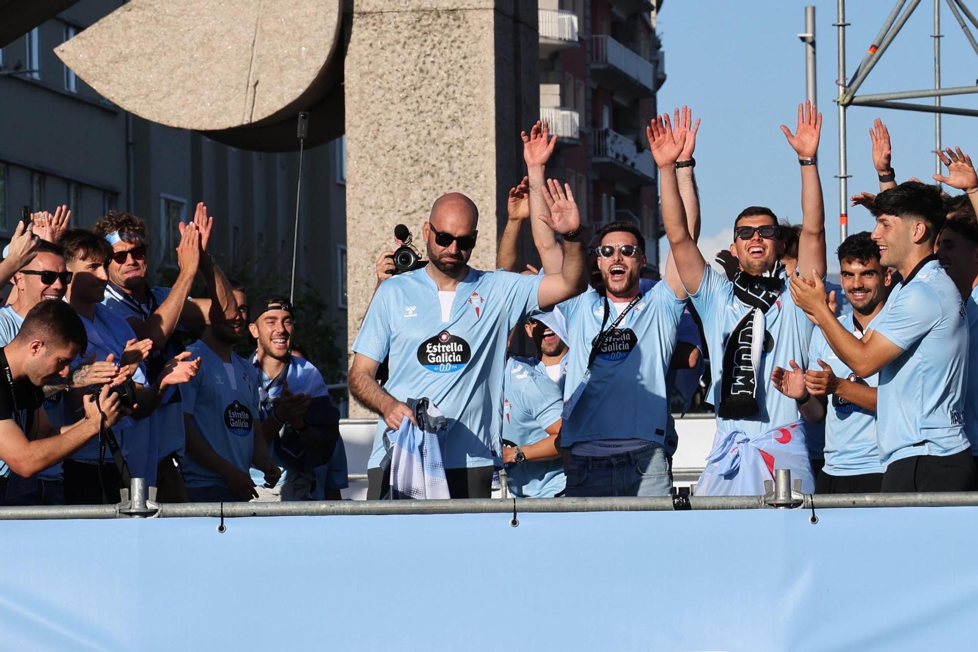 El Celta celebra por todo lo alto su llegada a Europa