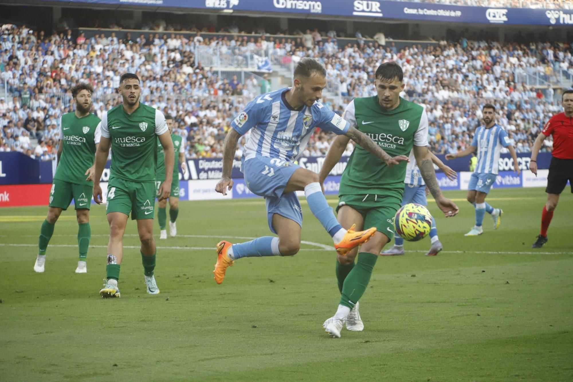 LaLiga SmartBank | Málaga CF - SD Huesca, en imágenes