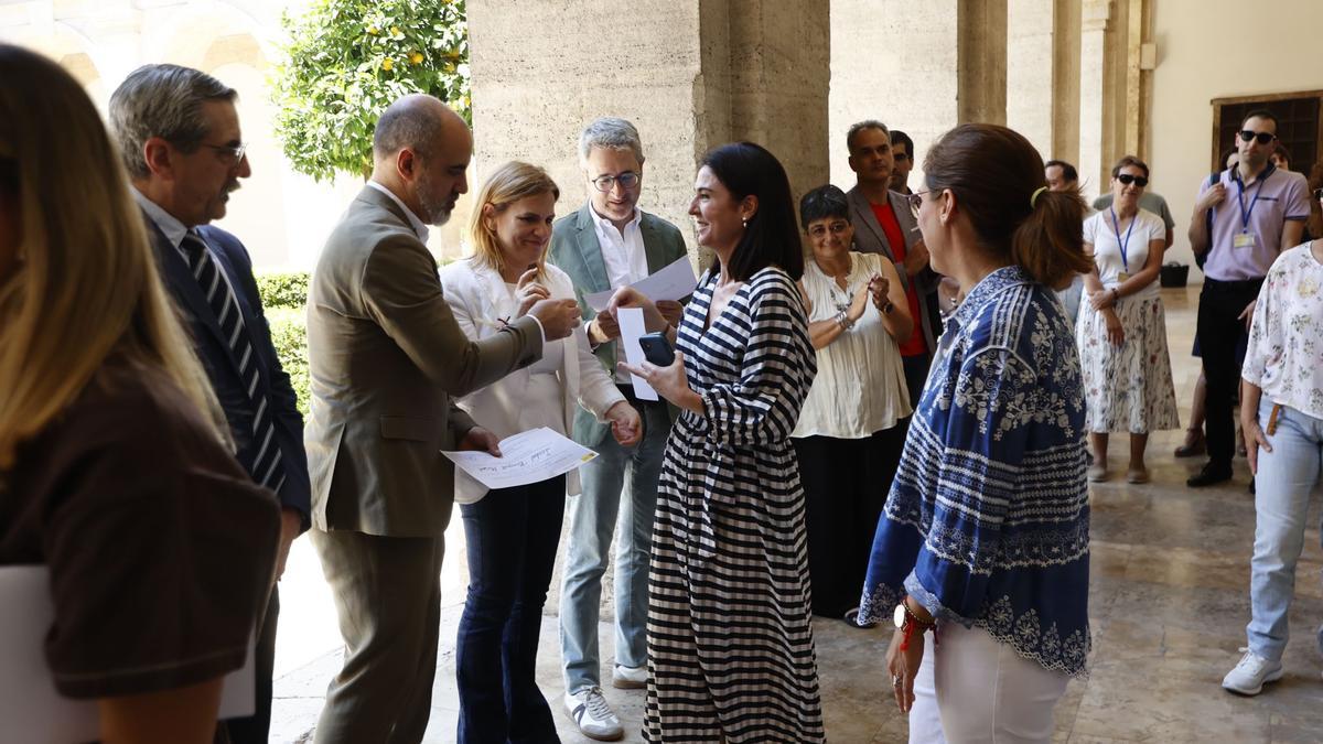 Pilar Bernabé reconoce el trabajo del personal del Estado durante la dana