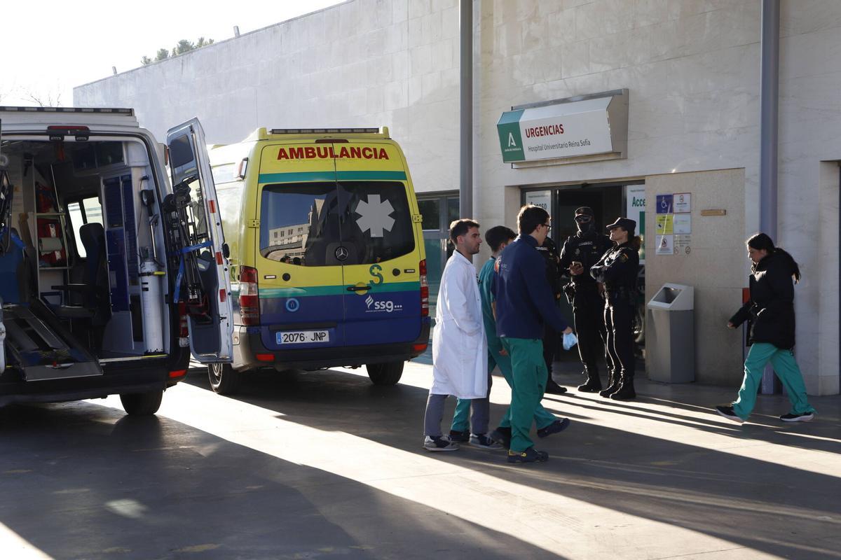 Urgencias del Reina Sofía la mañana después del accidente ferroviario en Adamuz