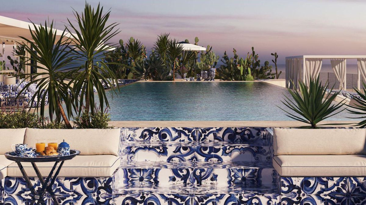 Una terraza de un complejo residencial diseñada por la firma italiana Dolce&Gabbana. | L.O.
