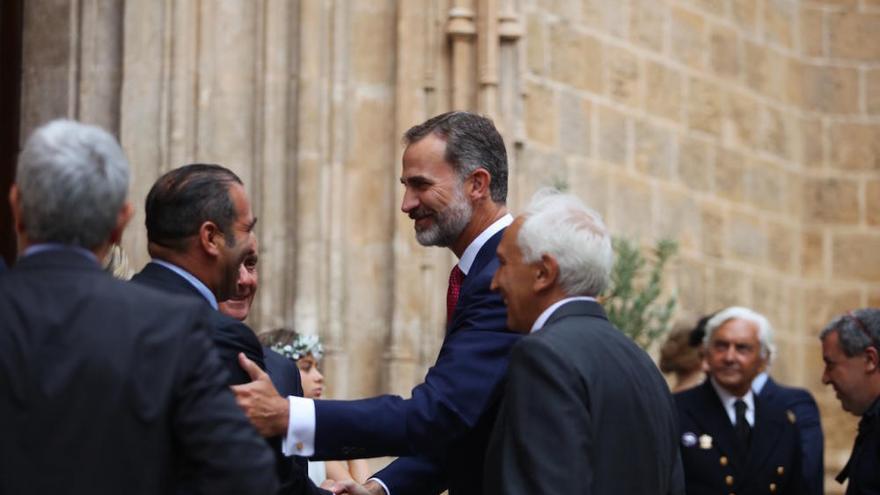 El rey Felipe VI, en Palma por la boda de su ahijada