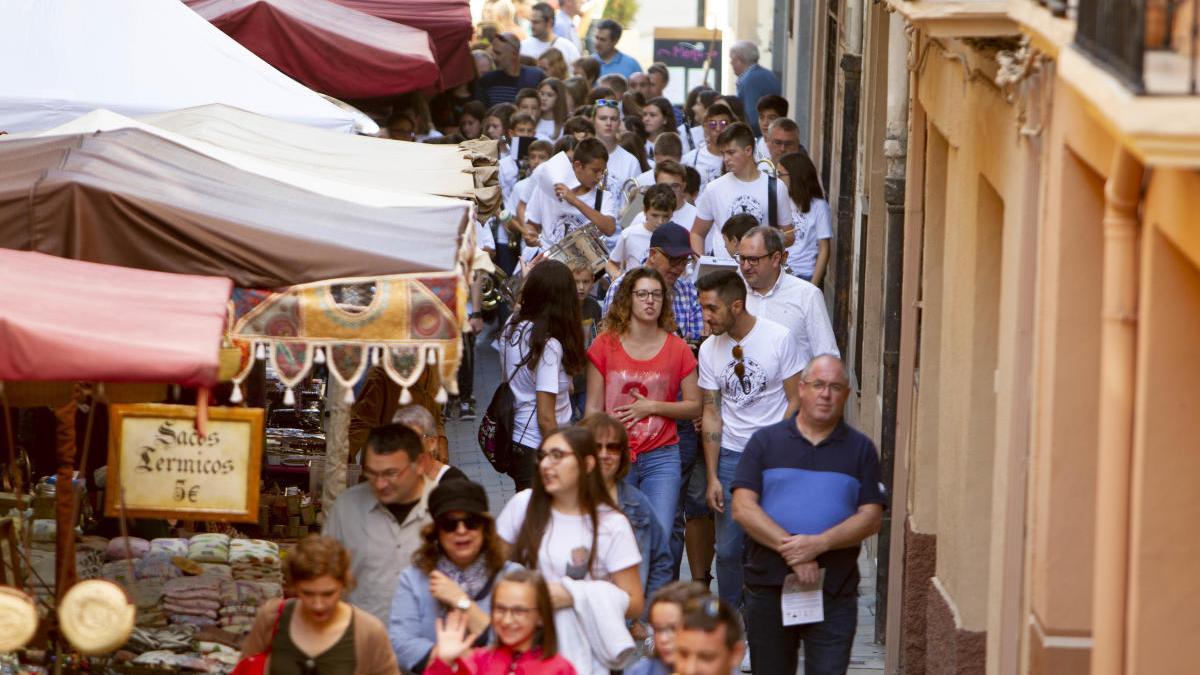 Imagen de la Fira Comercial i Medieval de Bocairent, en una edición de años pasados