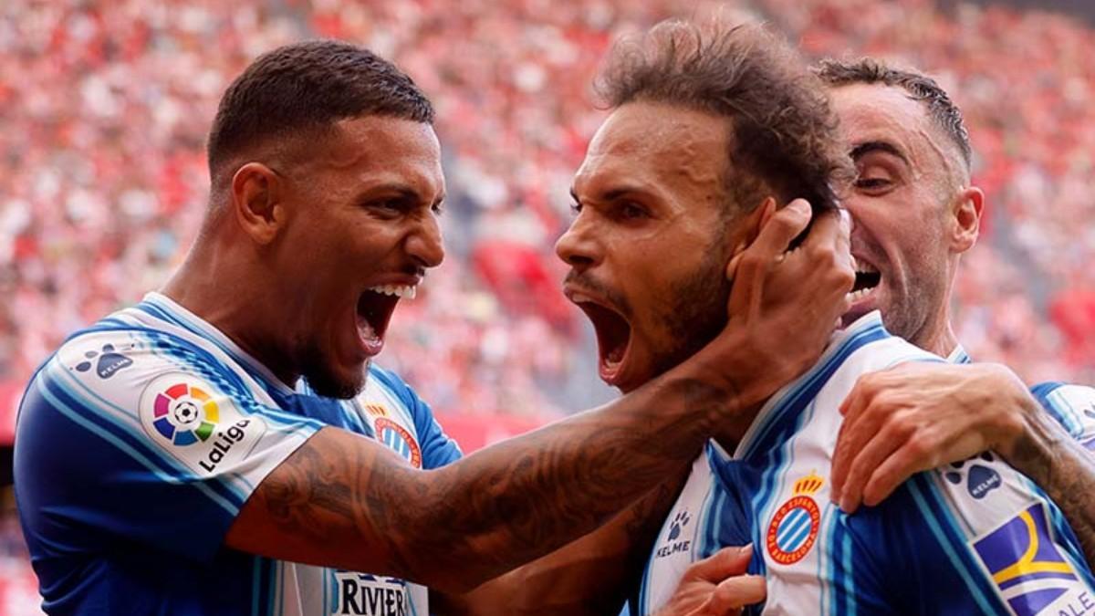 Braithwaite celebra su gol ante el Athletic