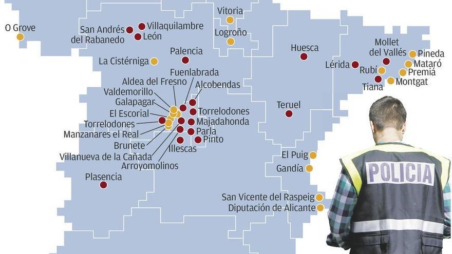 Las cifras de &quot;Enredadera&quot;: 39 detenidos y 92 registros en decenas de municipios