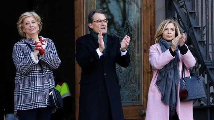 Artur Mas i les exconselleres Joana Ortega i Irene Rigau