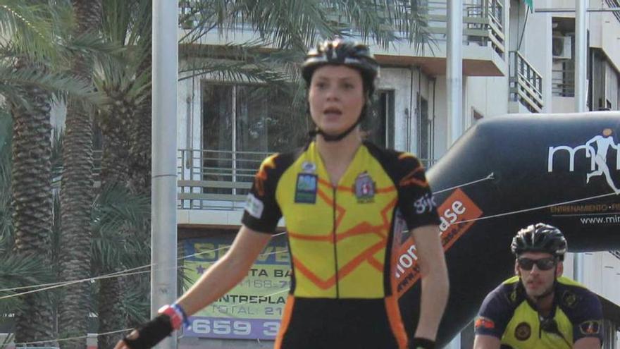 Sheila Posada, tras ganar el Nacional de maratón del pasado año.