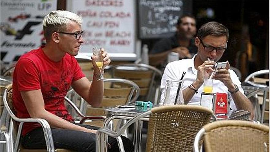 Imagen de una terraza de la ciudad de Valencia de este verano.