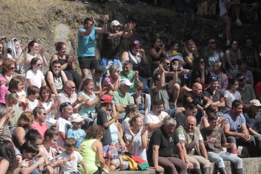 Cuspedriños celebra su tradicional rapa das bestas con cientos de participantes.