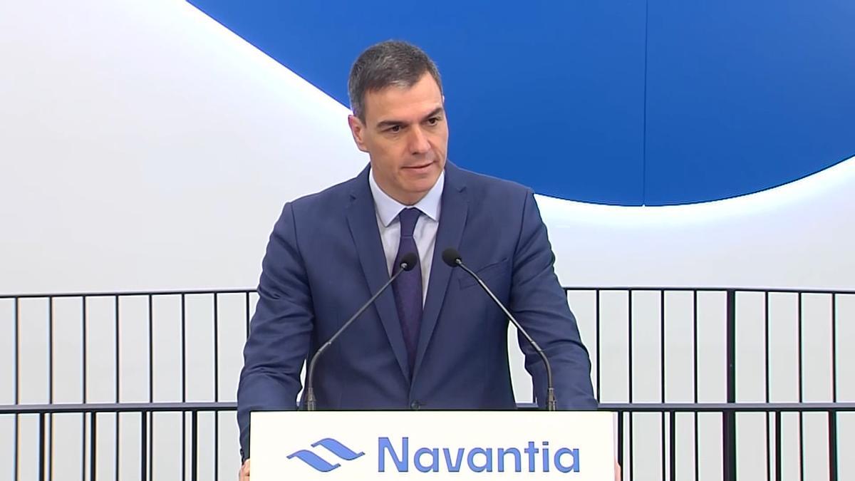 Sánchez anuncia en Ferrol un nuevo buque de la Armada en Navantia