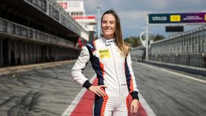 Belén García, en el Circuit de Barcelona