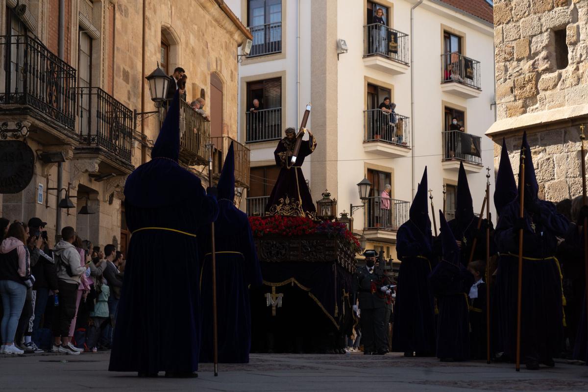 El Nazareno de la Vera Cruz en una tarde de Jueves Santo.