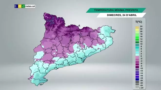 Quin temps farà aquest dimecres?