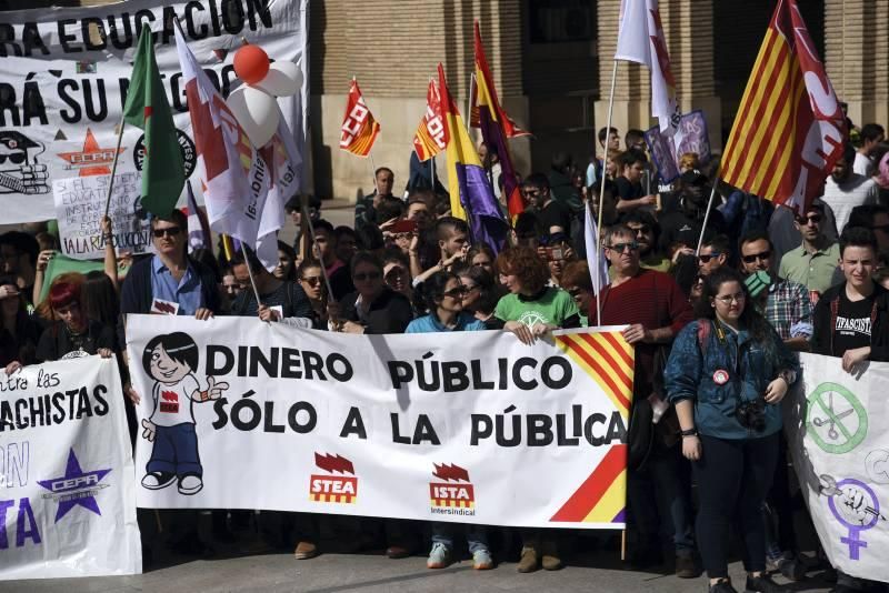 Huelga educativa en Zaragoza