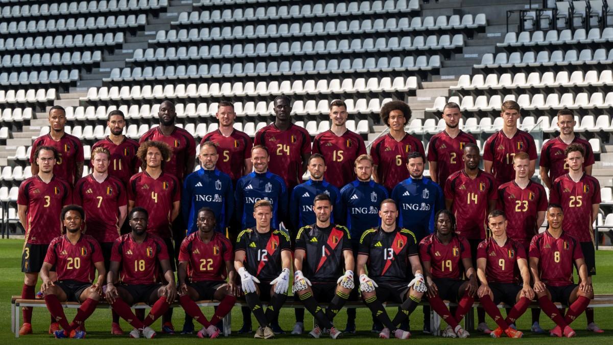 La selección belga para la Euro '24