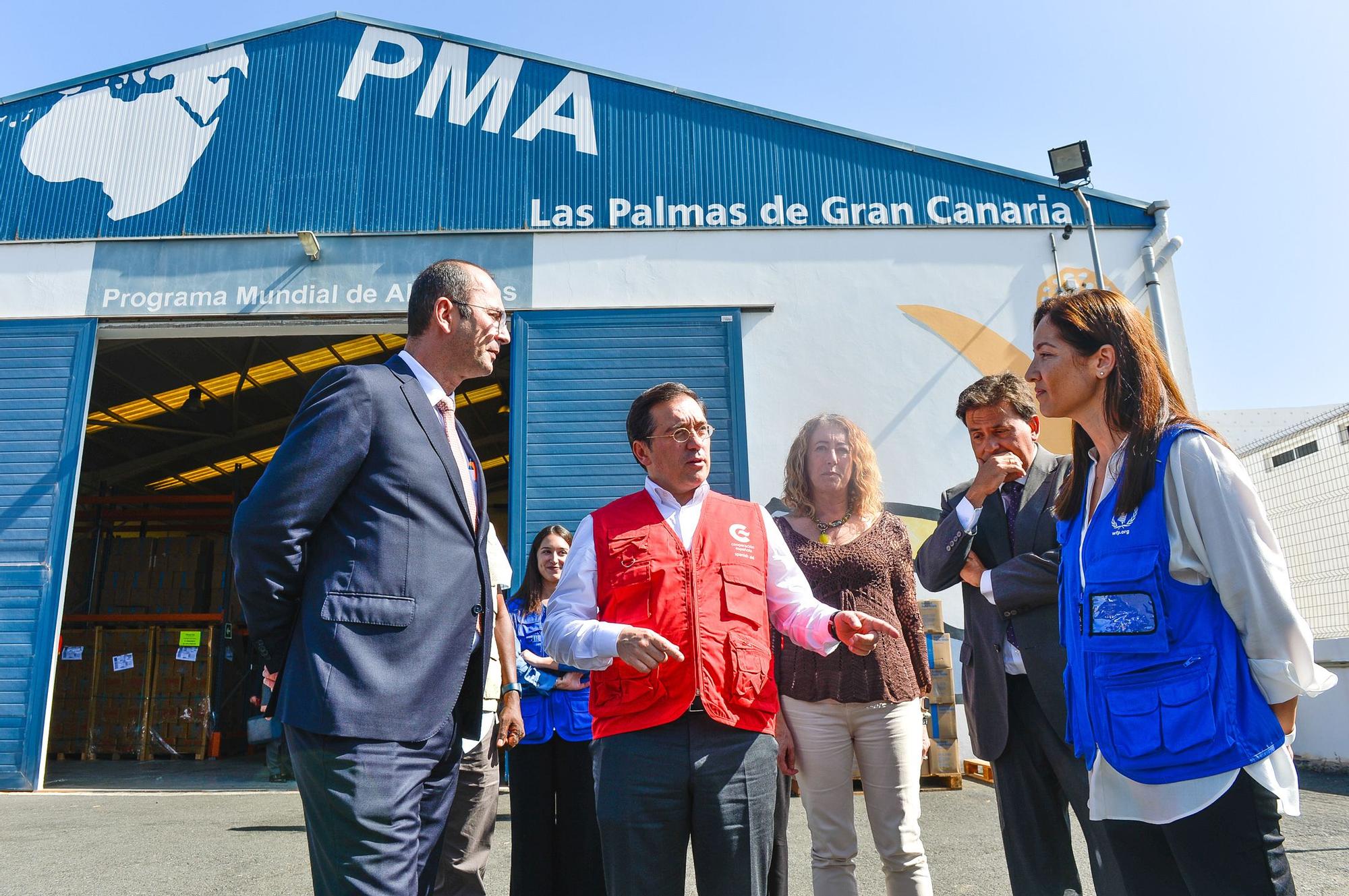 Visita de José Manuel Albares a la sede del Programa Mundial de Alimentos