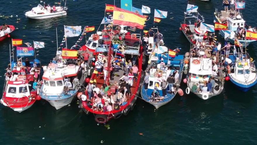 Las celebraciones en honor a la Virgen de Carmen en O Morrazo. La procesión en Cangas