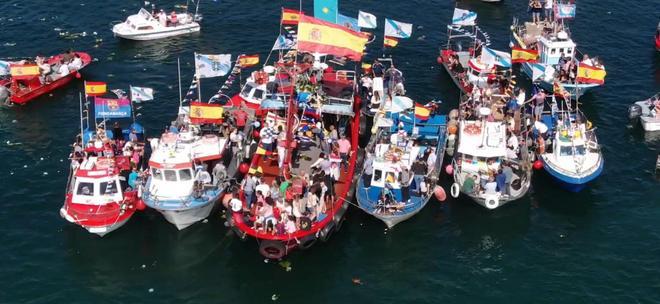 Las celebraciones en honor a la Virgen de Carmen en O Morrazo. La procesión en Cangas