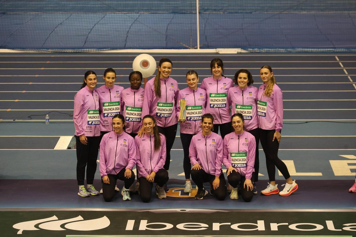 ERl equipo Diputación Valencia gana la Copa Iberdrola de atletismo en el Lluis Puig.