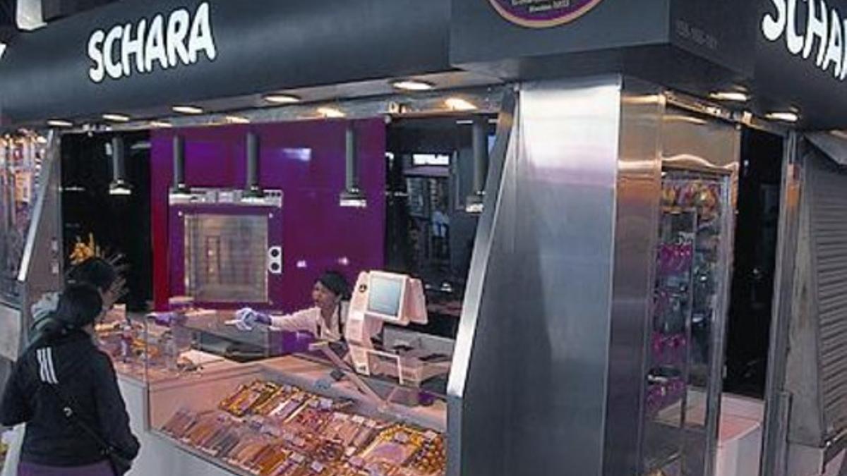 Schara, en la Boqueria, el pasado lunes.
