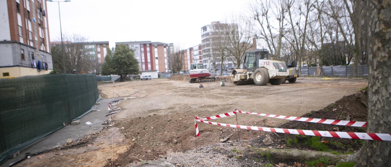 El parque de Versalles, en obras.