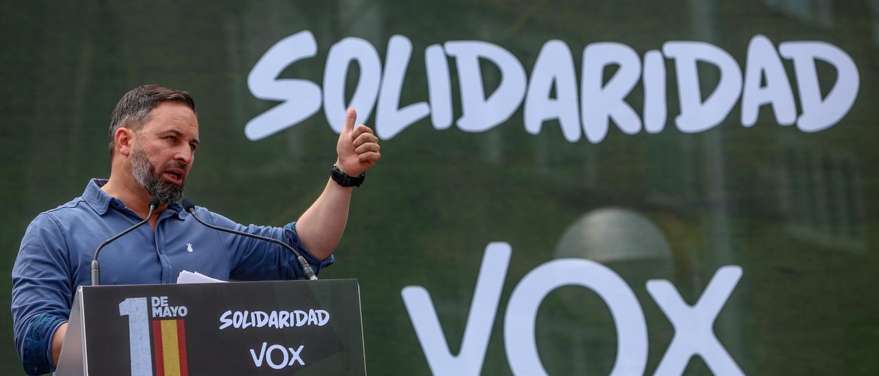 El presidente de Vox, Santiago Abascal