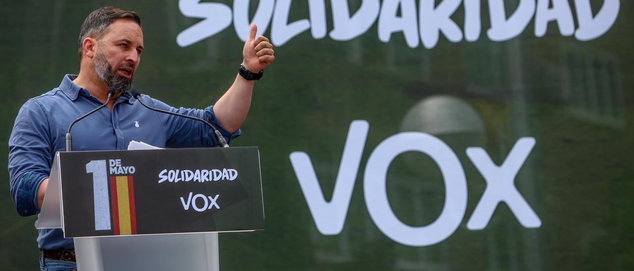 El presidente de Vox, Santiago Abascal