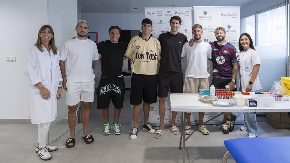 Equipo Málaga CF y Quirónsalud