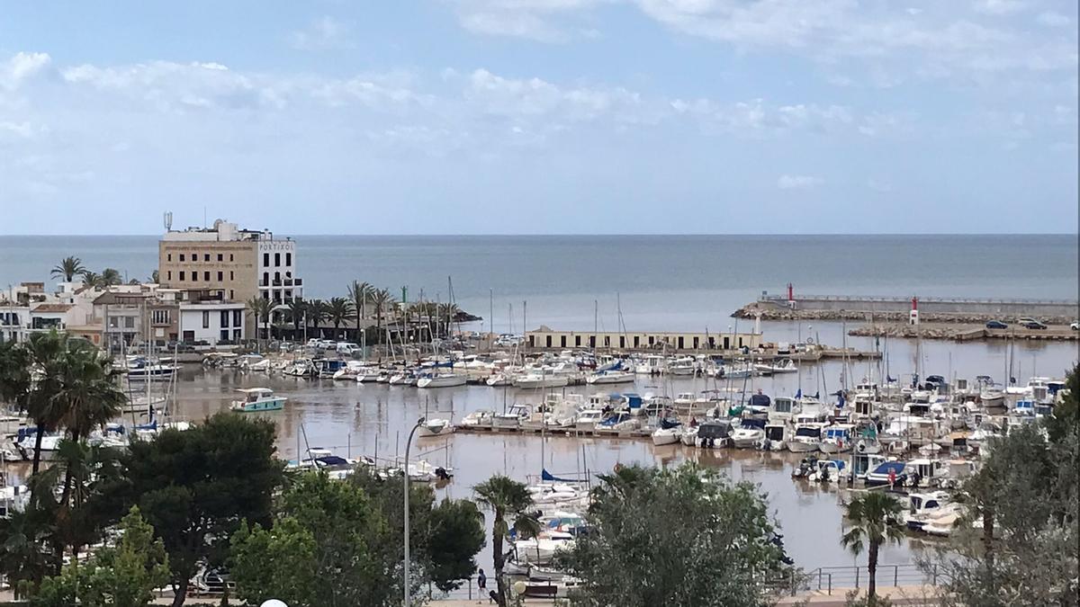 Es Portitxol, tras una la tormenta