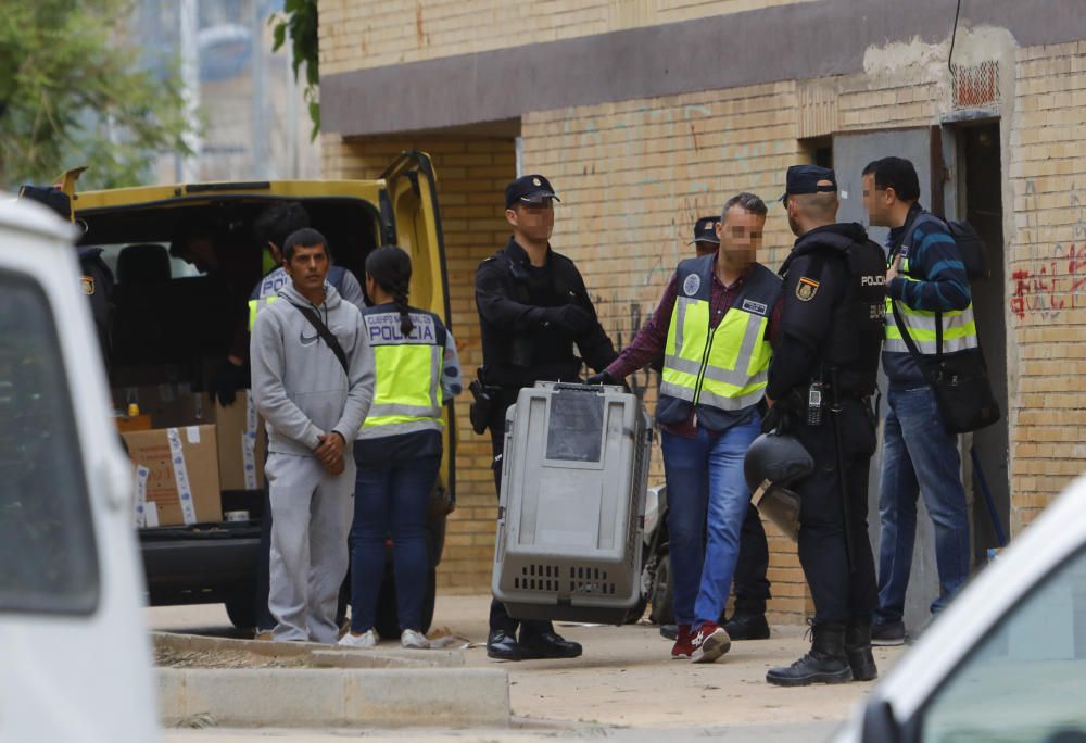 Operación policial en Burjassot