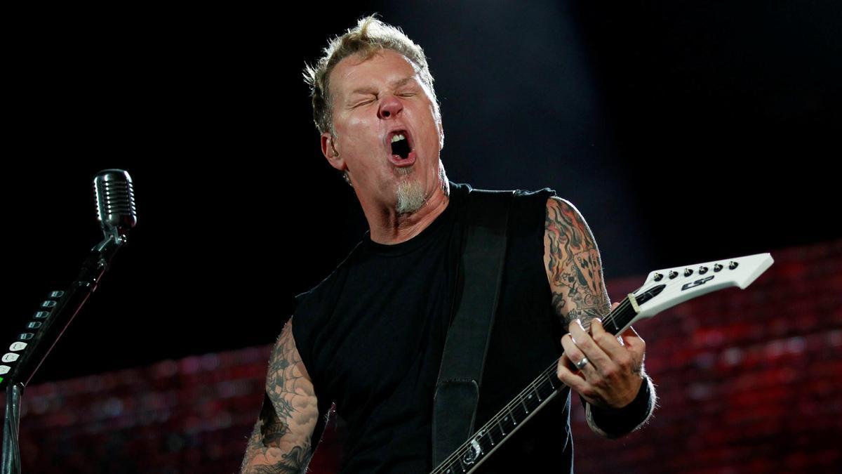 El líder de Metallica, James Hetfield.