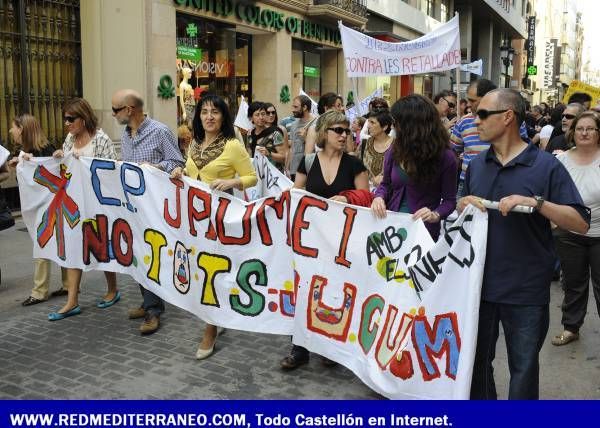 CASTELLÓN SALE A LA CALLE EN PRO DE LA EDUCACIÓN